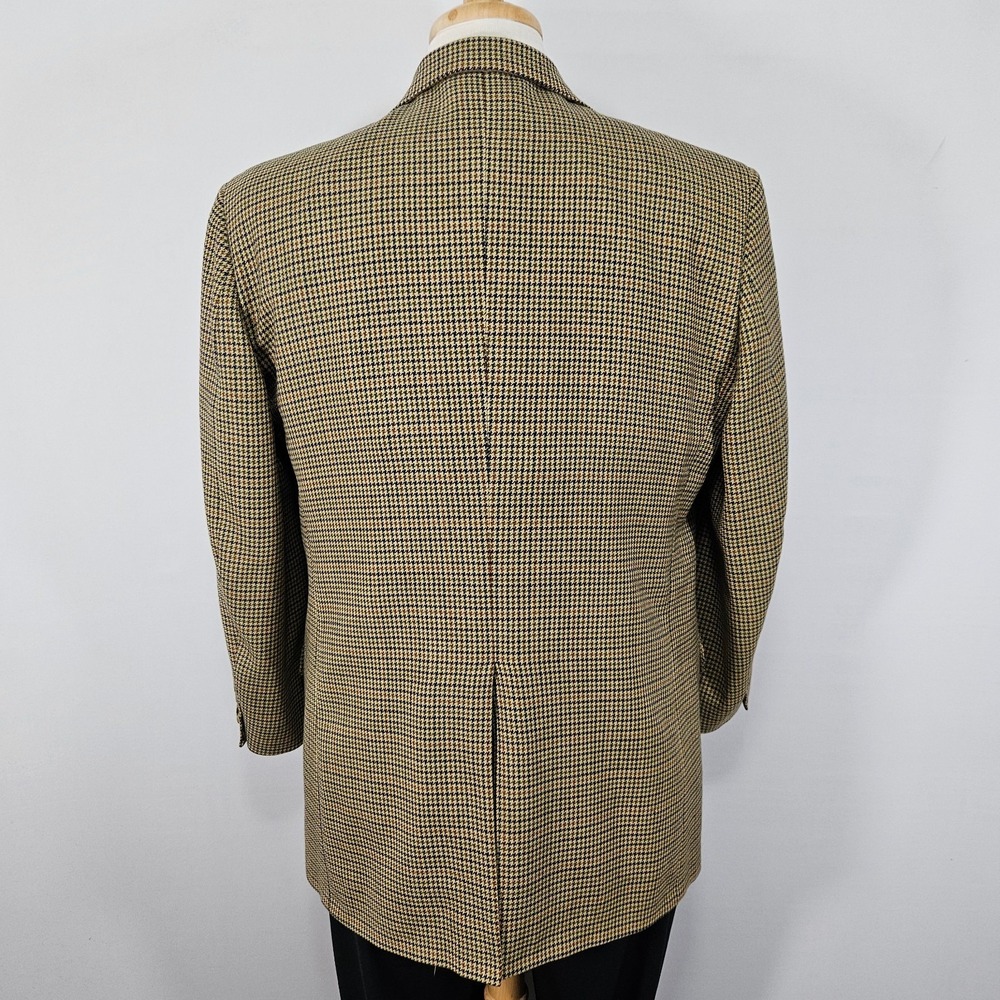 Coorbin Men's Sport Coat Blazer Two Button Houndstooth multi-color wool 42S - Picture 10 of 13
